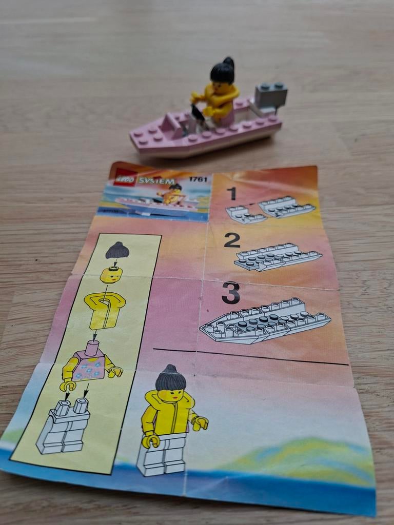 Lego 1761: Paradisa Motorboat (1995), Kinderen en Baby's, Speelgoed | Duplo en Lego, Gebruikt, Ophalen of Verzenden