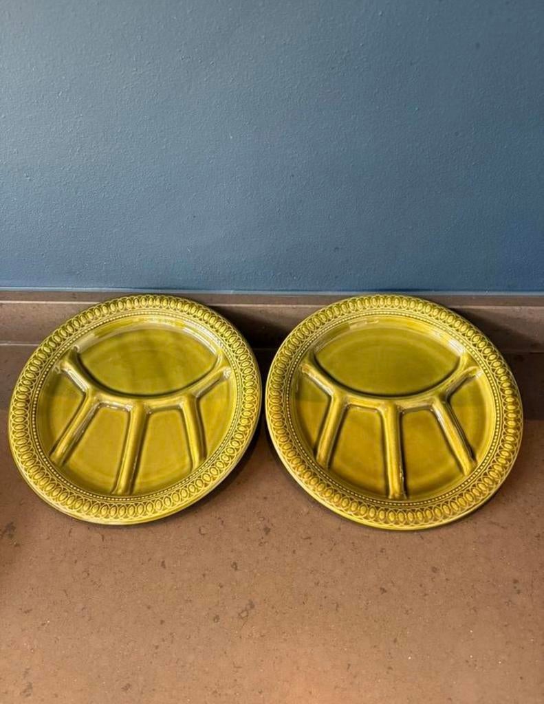 Vintage borden voor fondue, Ophalen of Verzenden