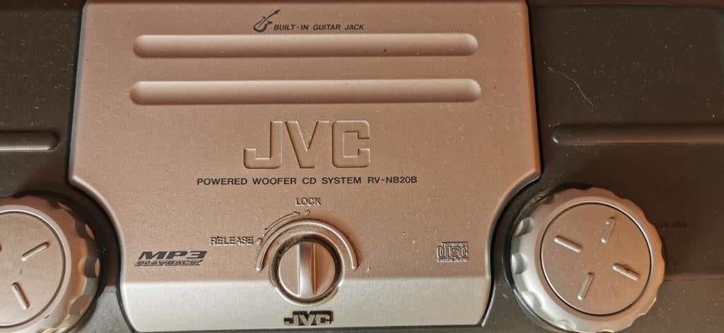 JVC RV-NB20B Boombox met CD-speler en MP3-weergave, Ophalen of Verzenden, Gebruikt, Radio, Met cd-speler