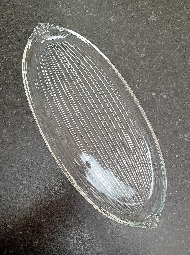 Glazen cake schaal / presenteer schaal zgan, Ophalen of Verzenden, Overige stijlen, Glas, Schaal of Schalen