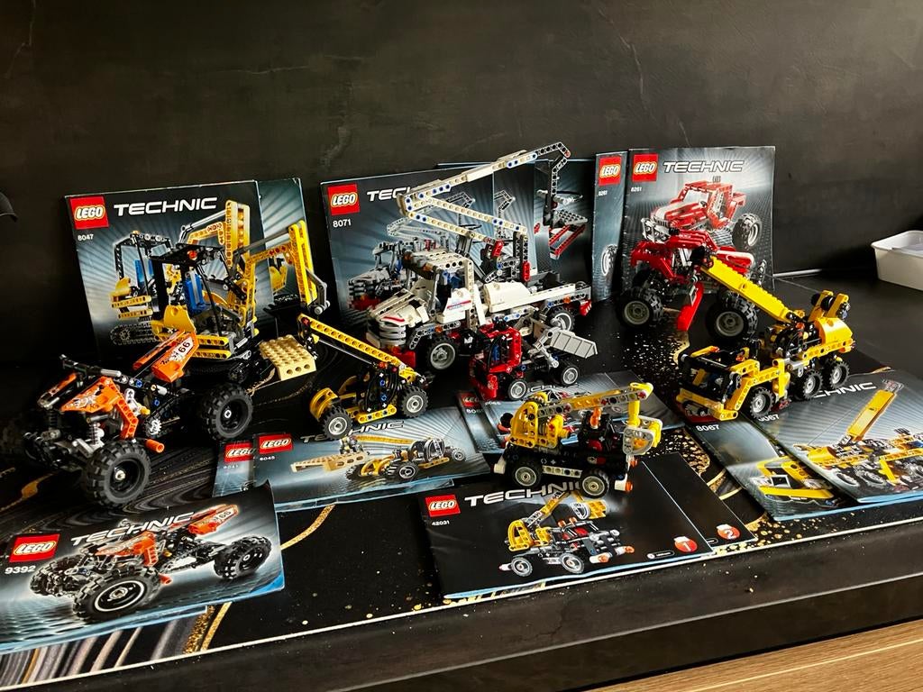 Lego Technic 8 sets, Ophalen of Verzenden, Complete set, Lego