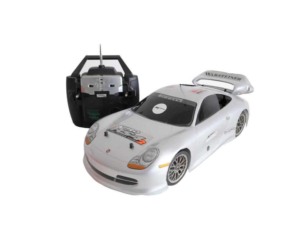 HPI RS4 2 Porsche 1/10 nitro rc auto, Gebruikt, Ophalen of Verzenden, Schaal 1:10, Auto onroad