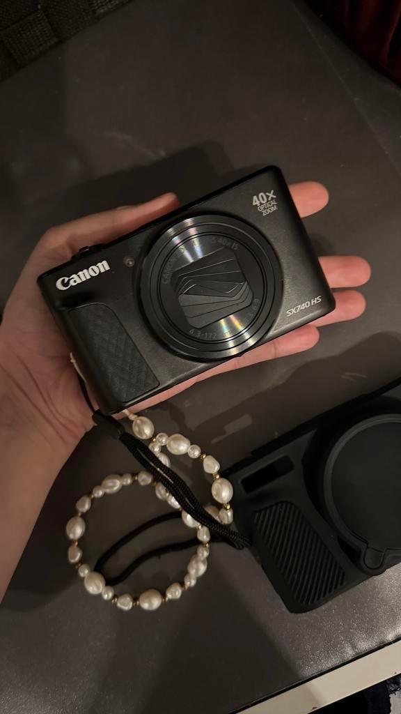 Sony PowerShot SX740 HS zwart + complete set, Audio, Tv en Foto, Fotocamera's Digitaal, Canon, Compact, Ophalen of Verzenden, Zo goed als nieuw