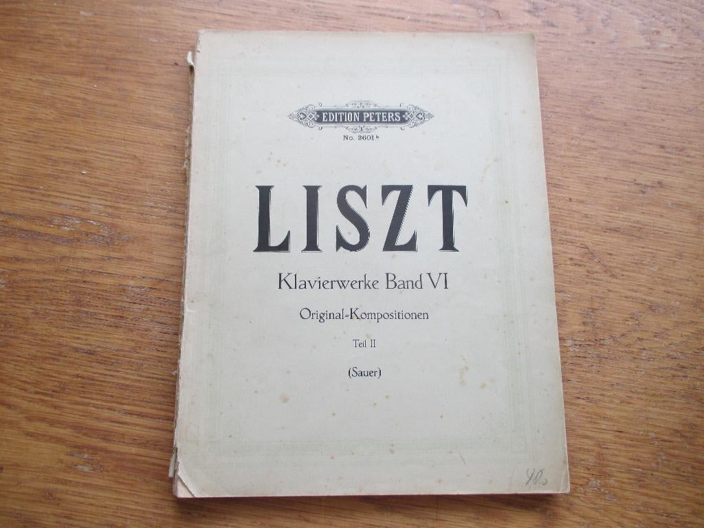 LISZT KLAVIERWERKE BAND 6 TEIL 2 - PIANO, Gebruikt, Klassiek, Ophalen of Verzenden, Artiest of Componist