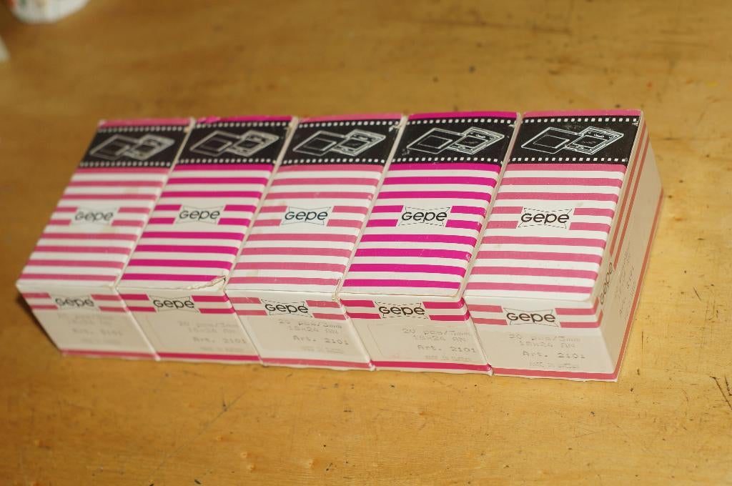 dia Gepe 100 stuks nieuw Glas18x24 mm, Audio, Tv en Foto, Gepe, On, Nieuw, Ophalen of Verzenden