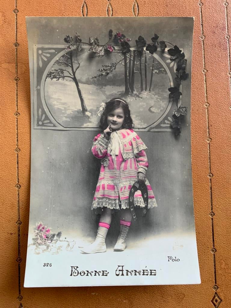 30-12-1912 Bonne Année - meisje met hoefijzer, Ophalen of Verzenden, Voor 1920, Gelopen, Feest(dag)