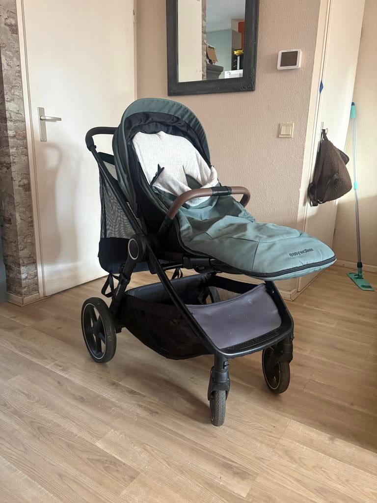 Easywalker Rudey kinderwagen groen, Gebruikt, Met autostoeltje, Ophalen, Kinderwagen