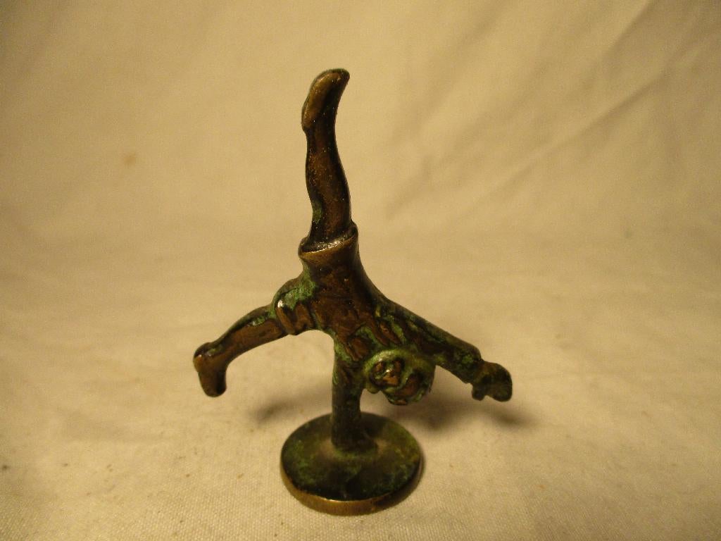 vrolijk beeldje van koper-brons, Ophalen of Verzenden