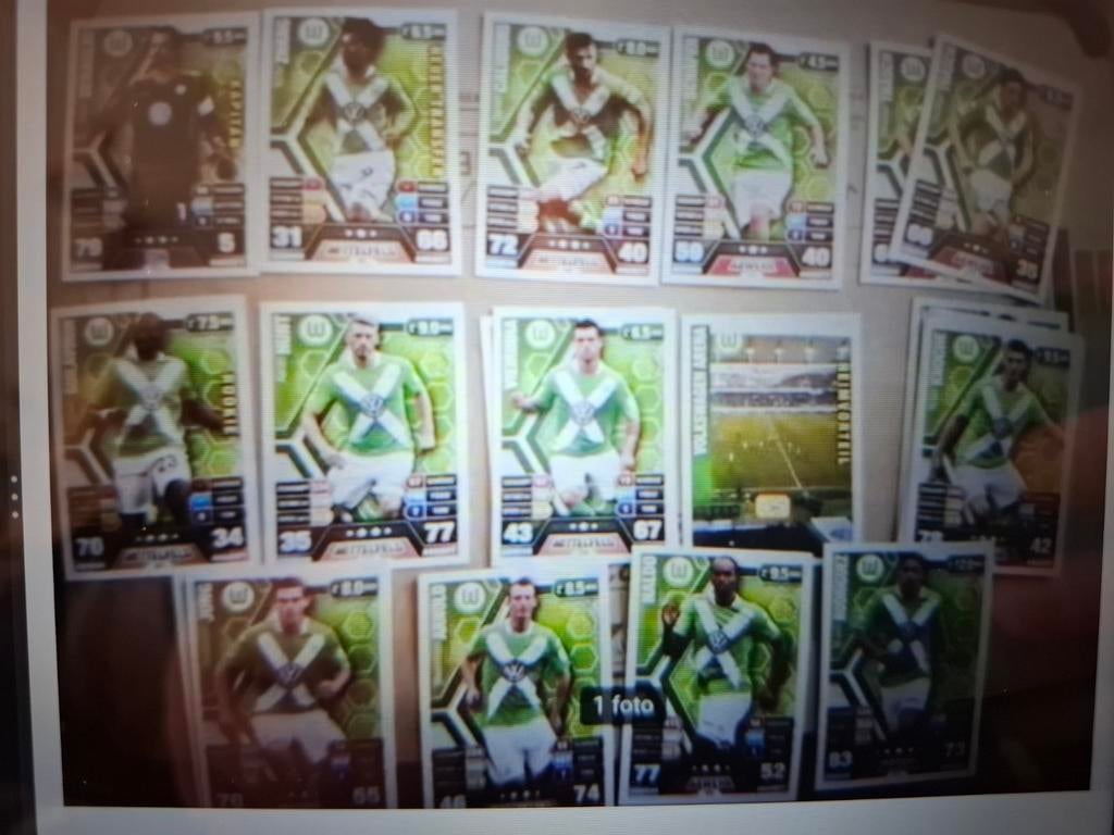 14 Kaartjes VFL Wolfsburg, Verzamelen, Ophalen of Verzenden, Nieuw, Buitenlandse clubs, Poster, Plaatje of Sticker