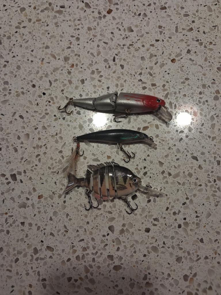 Set van 3 pluggen voor het vissen, Ophalen of Verzenden