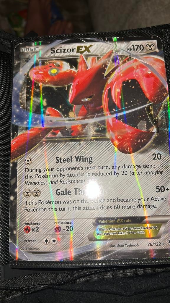 Scizor 76/122 (oversized) “damage”, Ophalen of Verzenden, Zo goed als nieuw