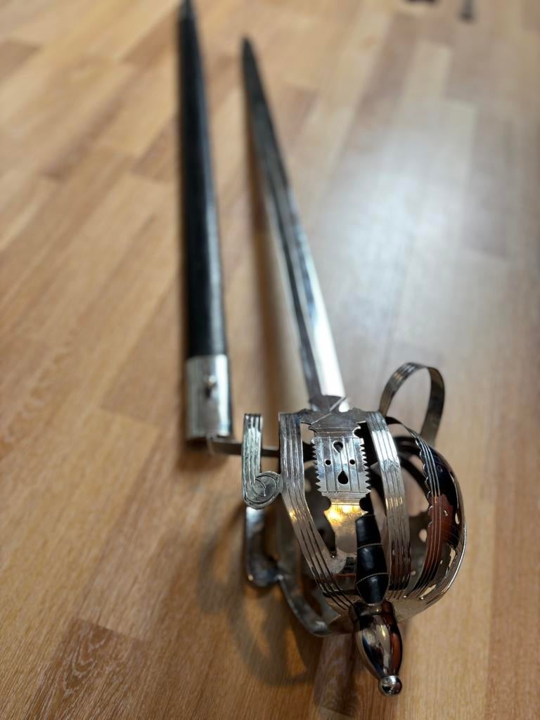 Scottish basket hilt sabel zwaard, Ophalen of Verzenden, Landmacht, Engeland, Zwaard of Sabel