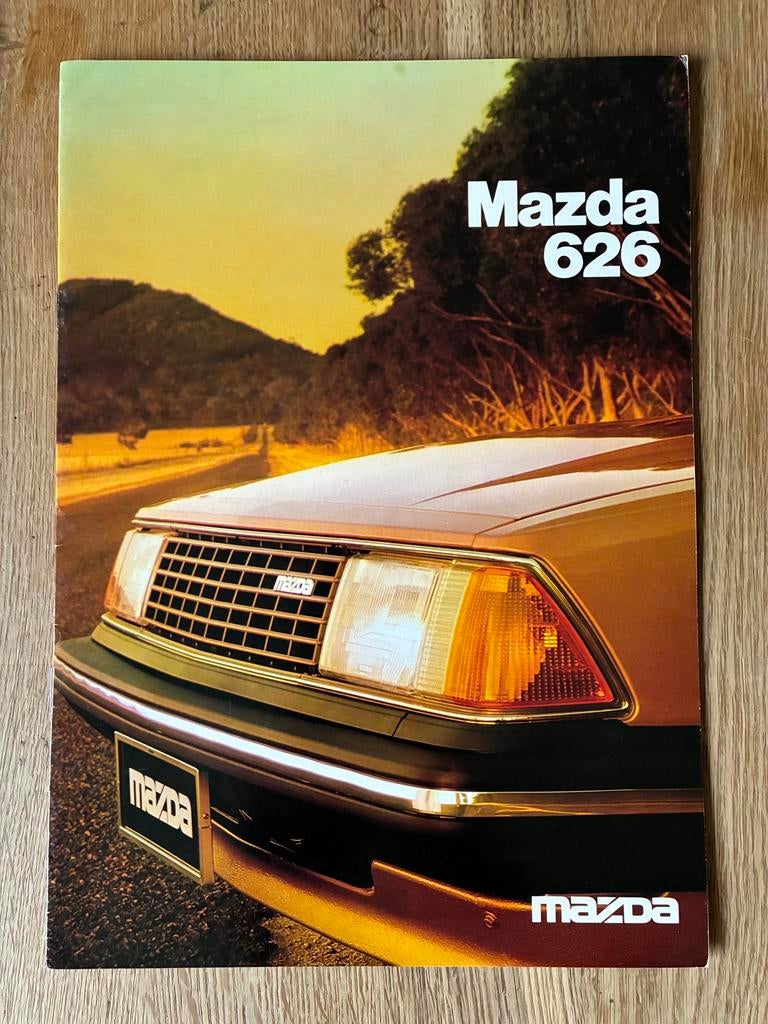 Mazda 626 Australische brochure ca. 1981, Ophalen of Verzenden, Zo goed als nieuw, Mazda
