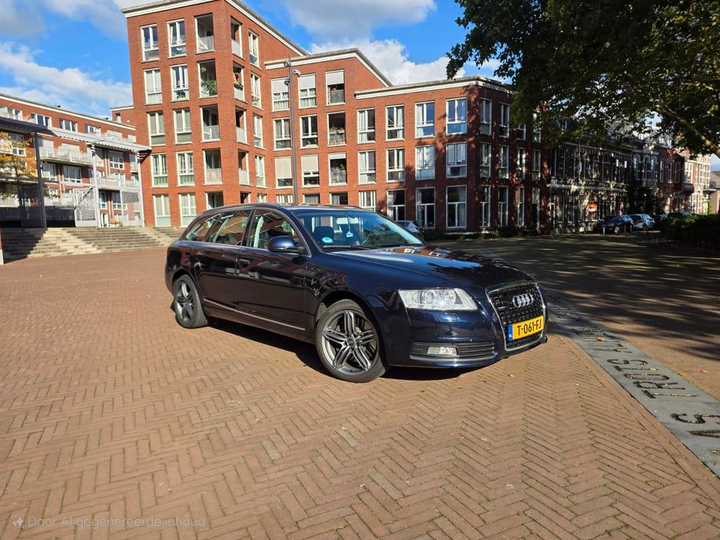 Audi A6 3.0 Tfsi 213KW Avant 2011 carplay youngtimer, Auto's, Audi, 1780 kg, Zwart, 2995 cc, Blauw