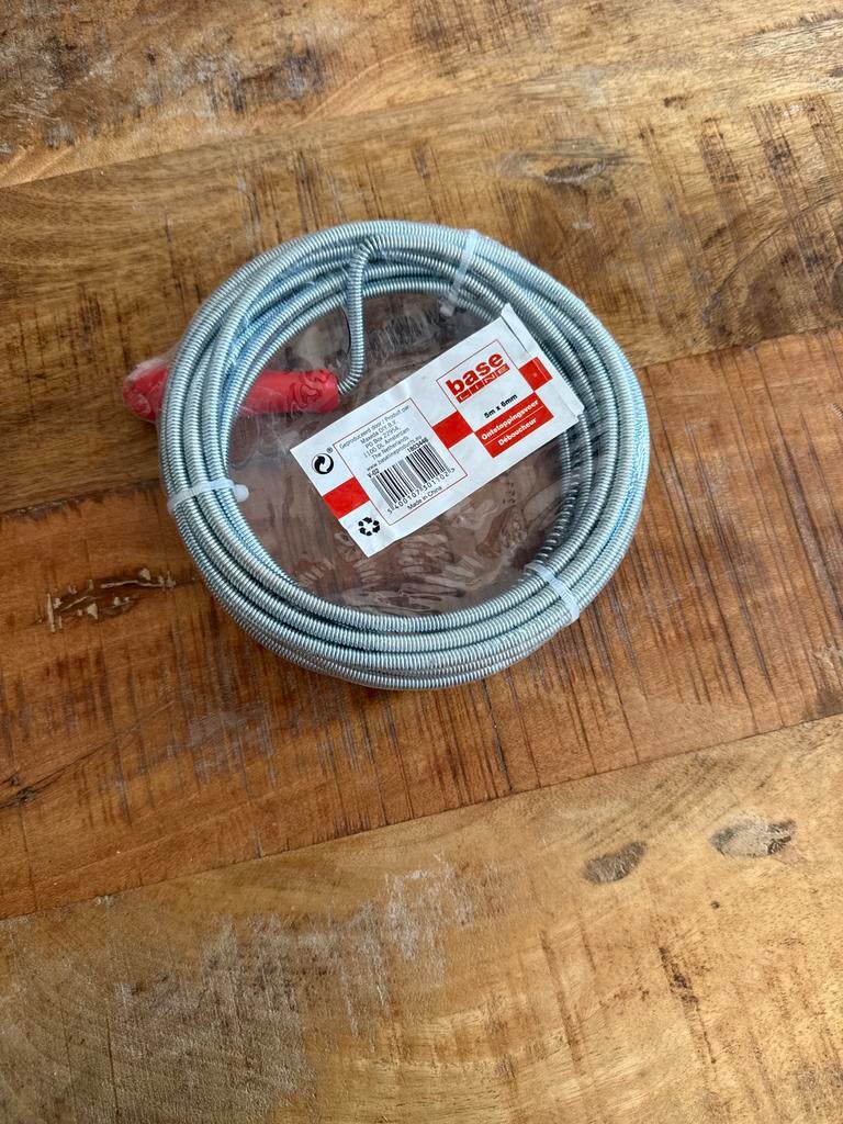 Ontstoppingsveer 5m x 6mm, Doe-het-zelf en Verbouw, Ophalen, Nieuw