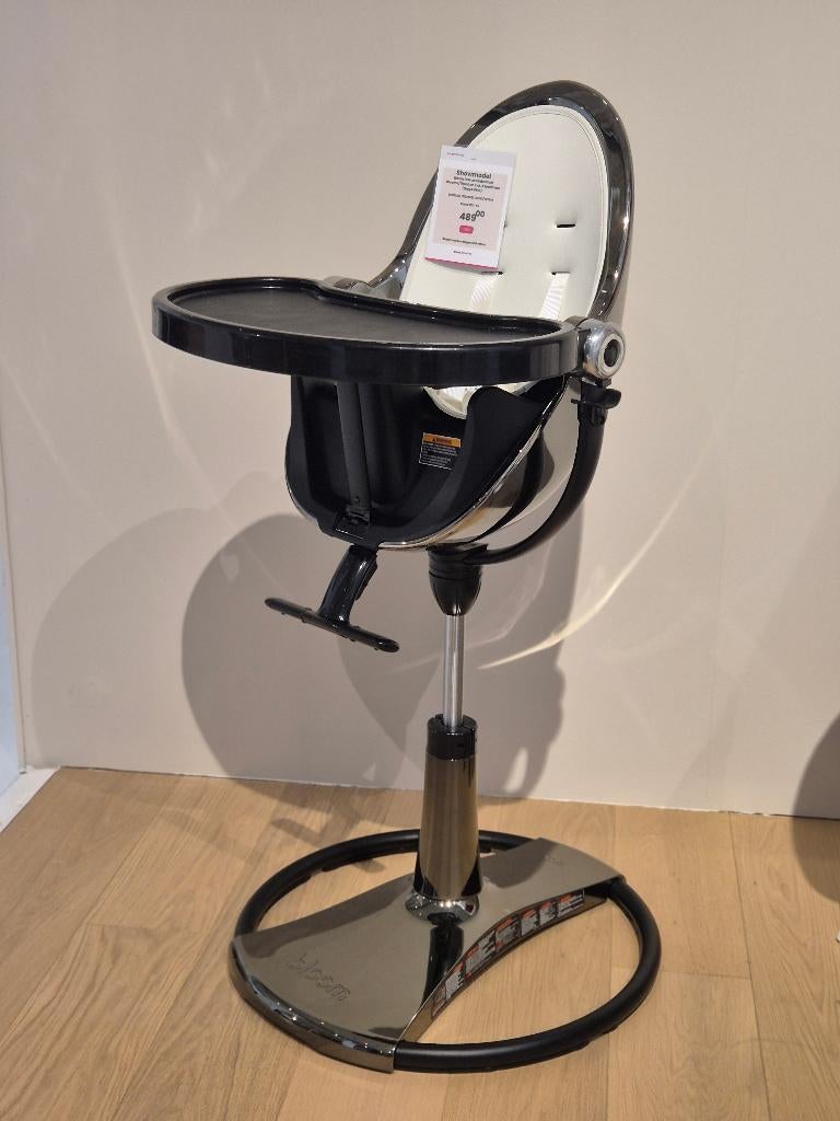 Bloom Fresco Kinderstoel Chrome/Titanium incl. 2 seatliners, Ophalen, Zo goed als nieuw, Meegroeistoel