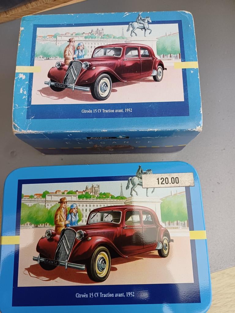 Citroën  Traction Avant  model auto in orgineel blik, Ophalen of Verzenden, Nieuw, Auto, Overige merken