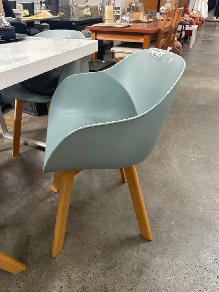 Stoelen 5x groen kunststof MP416 WD-028, Huis en Inrichting, Stoelen, Zo goed als nieuw, Vijf, Zes of meer stoelen, Kunststof