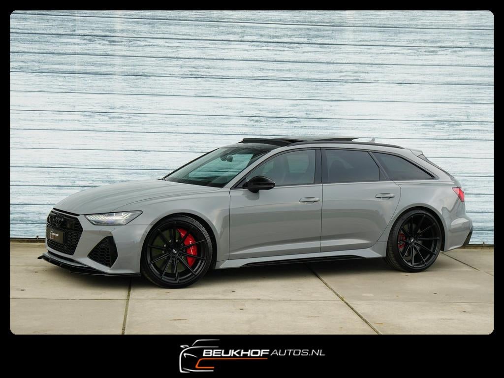 Audi Rs6 Rs6 4.0 TFSI Akrapovic Panorama Trekhaak Garantie, Auto's, Automaat, Gebruikt, 600 pk, RS6