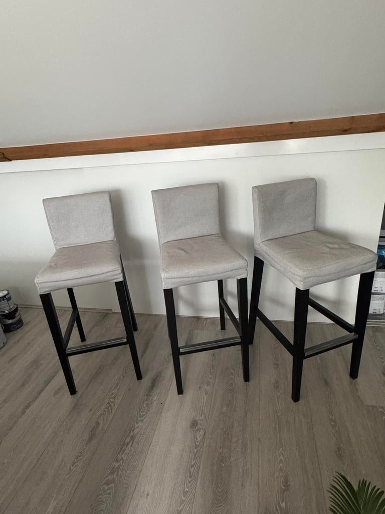 3 IKEA barkrukken, Ophalen, Gebruikt, Met voetsteun, 90 cm of meer