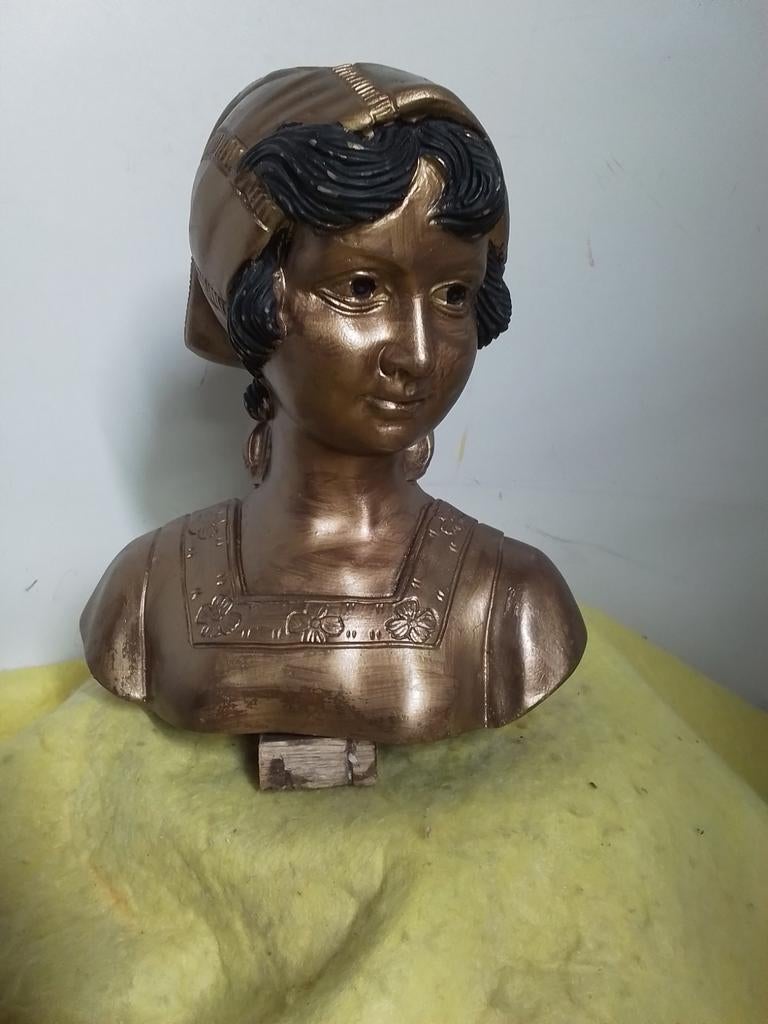 14889) Buste  Boeren meisje  gesigneerd, Ophalen of Verzenden