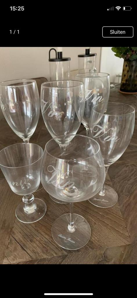 Glazen riviera maison, Verzamelen, Glas en Borrelglaasjes, Ophalen, Zo goed als nieuw, Overige typen