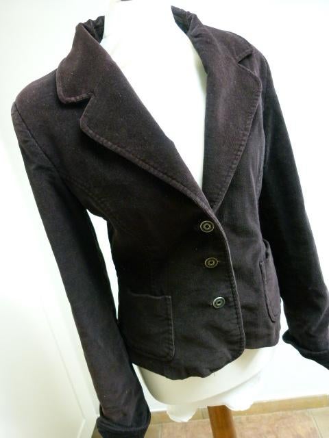 Nominal vintage bruin ribjasje colbert corduroy maat L 42, Bruin, Maat 42/44 (L), NOMINAL, Ophalen of Verzenden