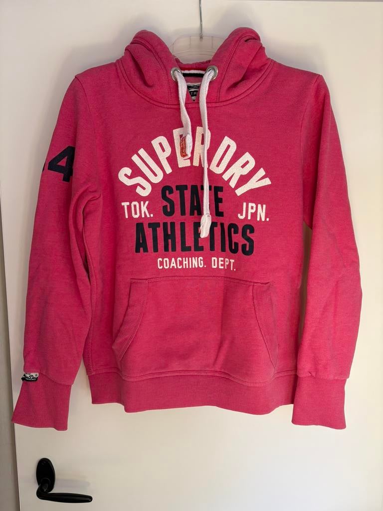 Roze hoody / trui van Superdry - maat xl, Ophalen of Verzenden, Gedragen, Maat 46/48 (XL) of groter, Roze