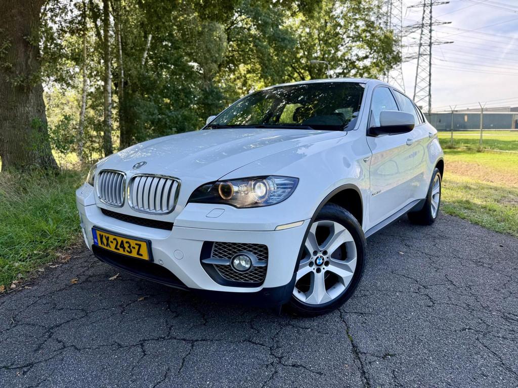 BMW X6 E71 3.0i xDrive 35i AUT Leer Navi Xenon Camera ☑️, Auto's, Gebruikt, Wit, Bedrijf, Vierwielaandrijving