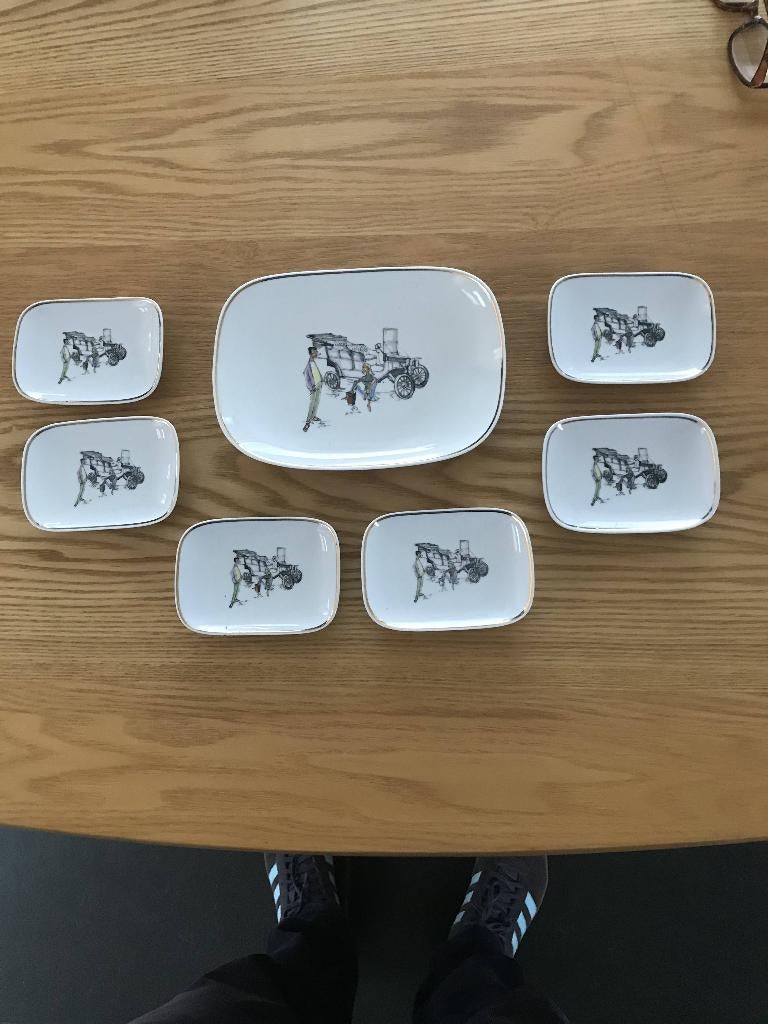 schaaltjes porselein, pinda/coctailschaaltjes vintage, Ophalen of Verzenden, Gebruikt, Porselein, Overige typen