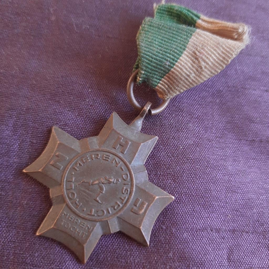 Schaatsen Medaille Merentocht ZHIJ, Verzenden, Overige materialen