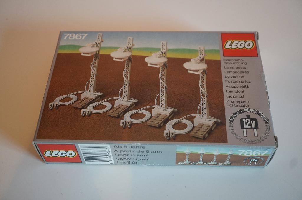 vintage Lego set 7867 4 lichtmasten met doos en instructie, Ophalen of Verzenden, Gebruikt, Complete set, Lego
