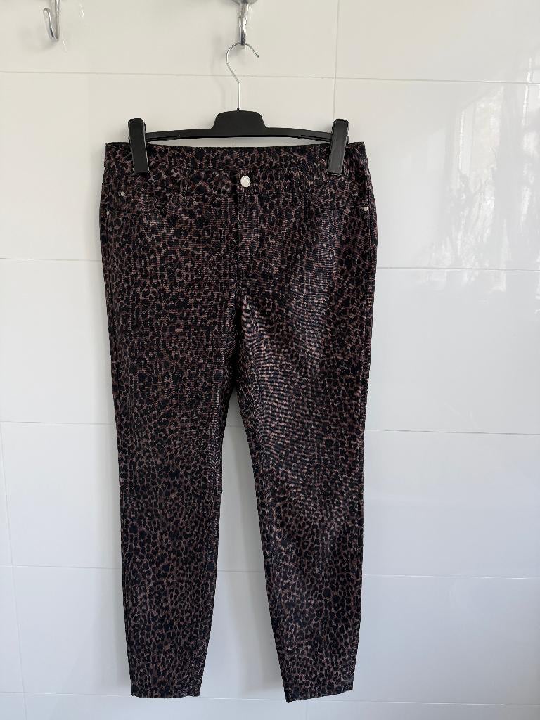 Broek panter print, Ophalen, Overige kleuren, Maat 42/44 (L), Zo goed als nieuw