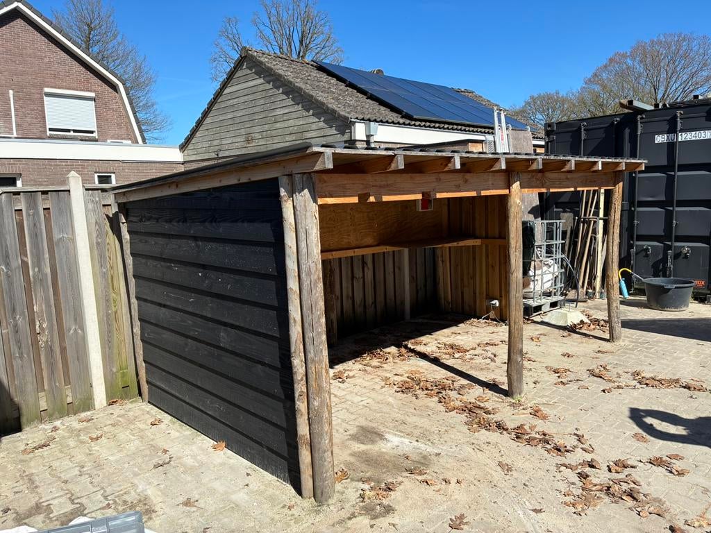 Overkapping / schuur 4x2,5, Ophalen of Verzenden, Zo goed als nieuw, Schuur