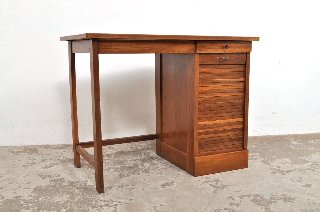 Vintage kinderbureau eiken bureau pronkstuk jaren 50, Ophalen of Verzenden, Gebruikt