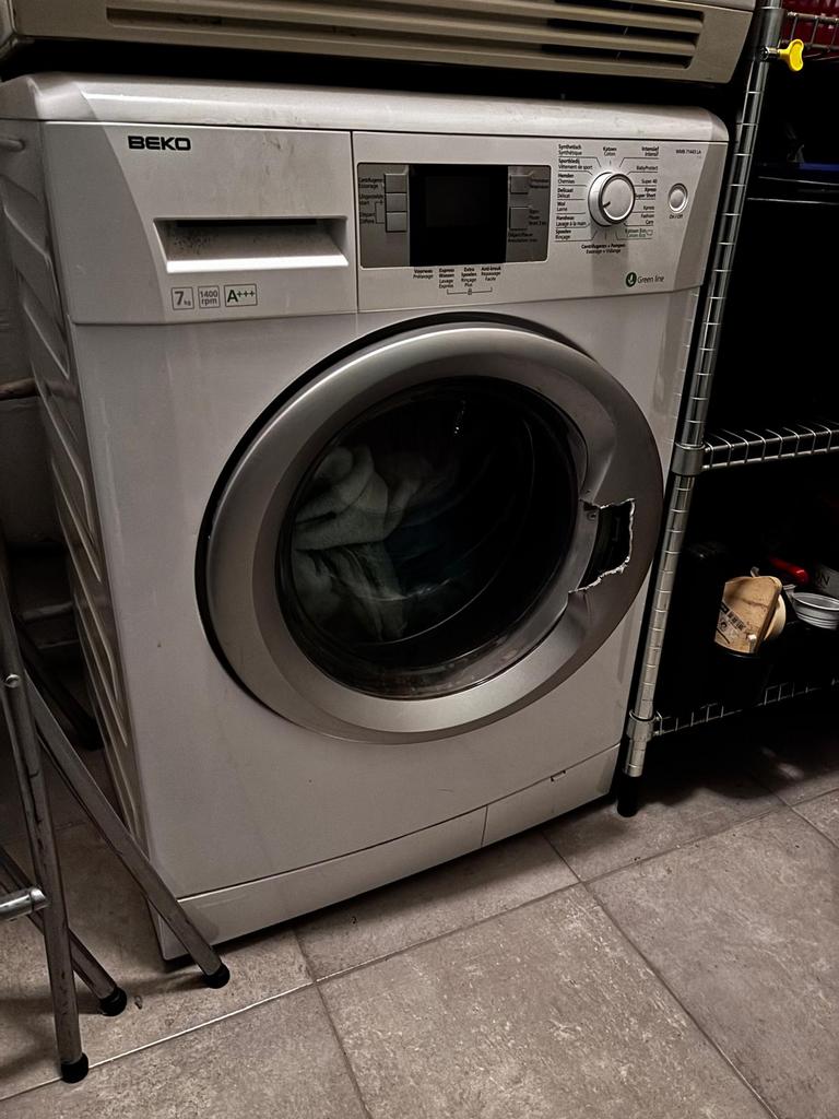 Wasmachine Beko WMB71443 LA, Ophalen of Verzenden, Gebruikt, 1200 tot 1600 toeren, 85 tot 90 cm