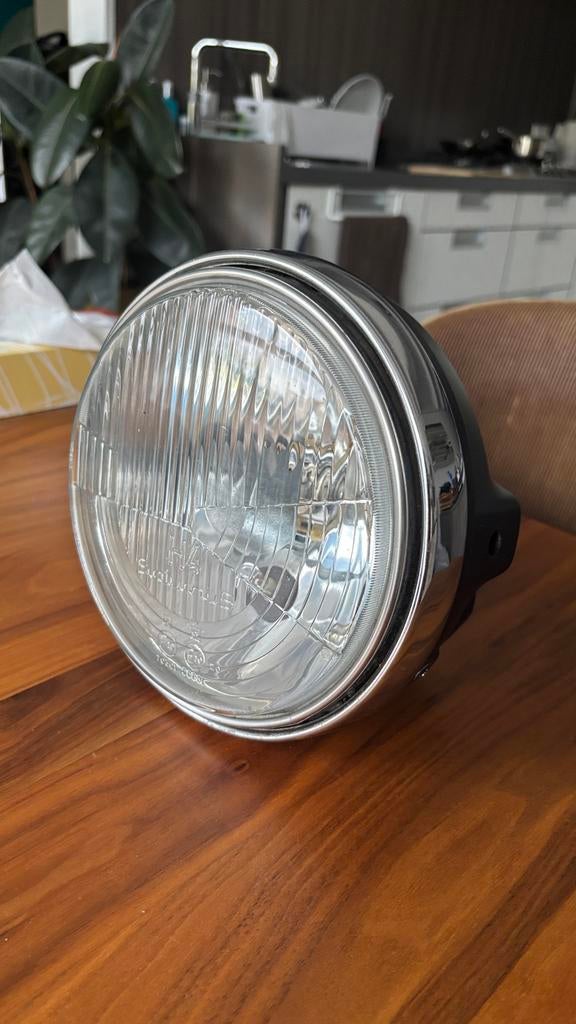 Ronde koplamp H4 20cm Saturnus – oldtimer / retro motor, Ophalen of Verzenden, Gebruikt