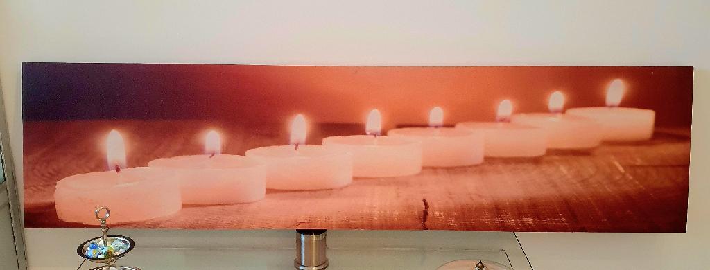 Mooi sfeervol kanvas schilderij 160x40cm, Ophalen, 125 cm of meer, Zo goed als nieuw, Schilderij