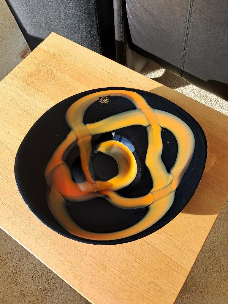 Vintage schaal van Makora Krosno, Antiek en Kunst, Antiek | Glas en Kristal, Ophalen