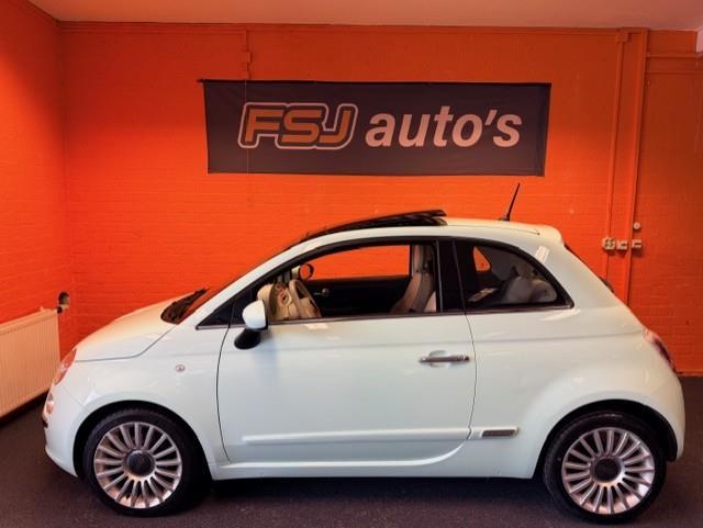 Fiat 500 0.9 TWINAIR / LOUNGE / PANORAMA-SCHUIFDAK!, Auto's, Voorwielaandrijving, Stof, Gebruikt, Parkeersensor