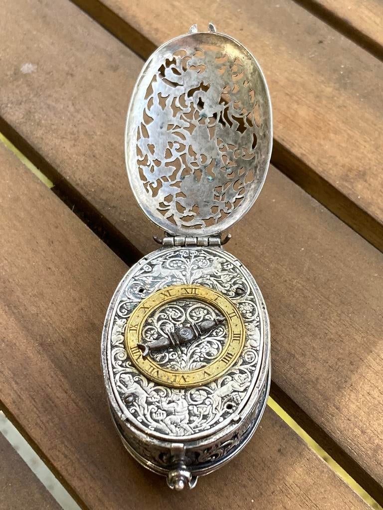 Antiek zilveren zakhorloge, Ophalen of Verzenden, Zilver