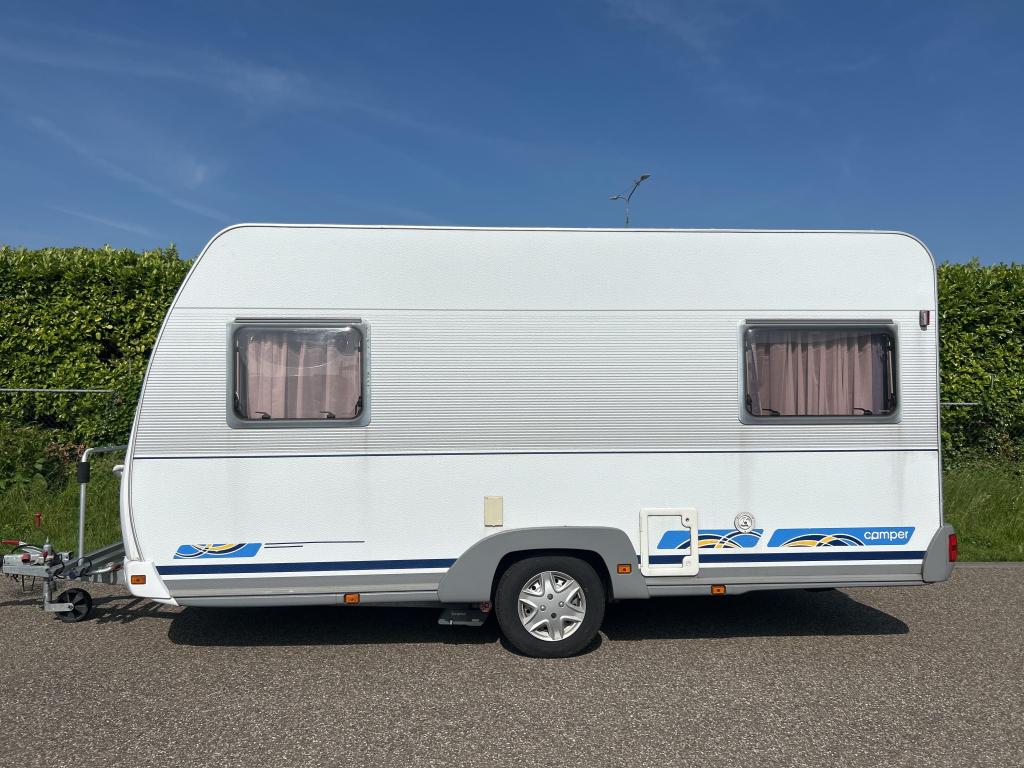 DETHLEFFS 430 DB VOORTENT VAST BED MOVER 6995,, Caravans en Kamperen, Caravans, Niet ingevuld, Standaardzit, Bedrijf, Niet ingevuld