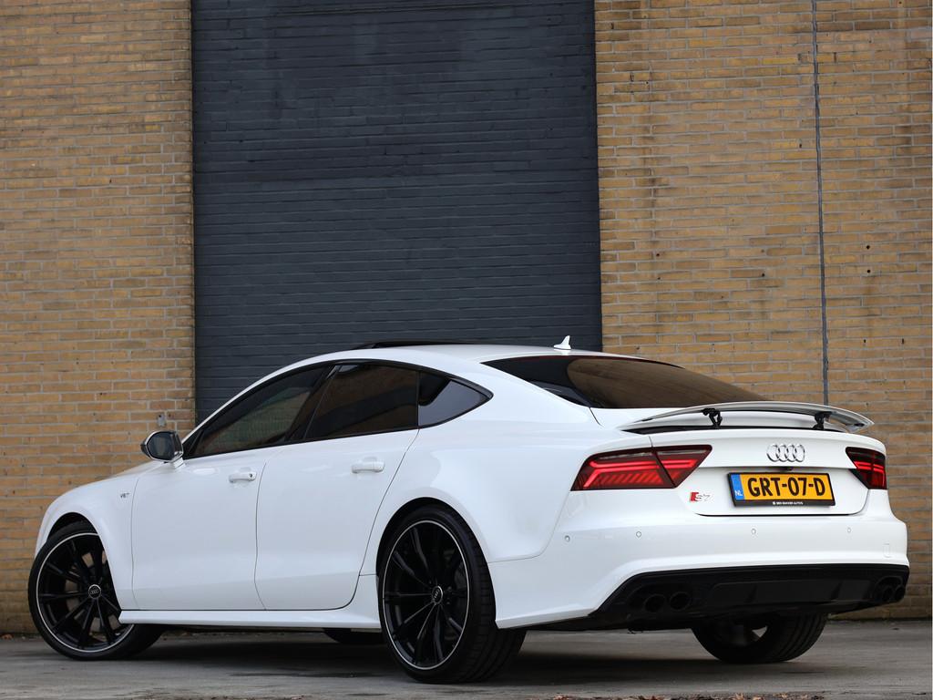 Audi A7 Sportback 4.0 TFSI V8 S7 450PK quattro | Luchtvering, Auto's, Audi, Gebruikt, Wit, Bedrijf, Vierwielaandrijving