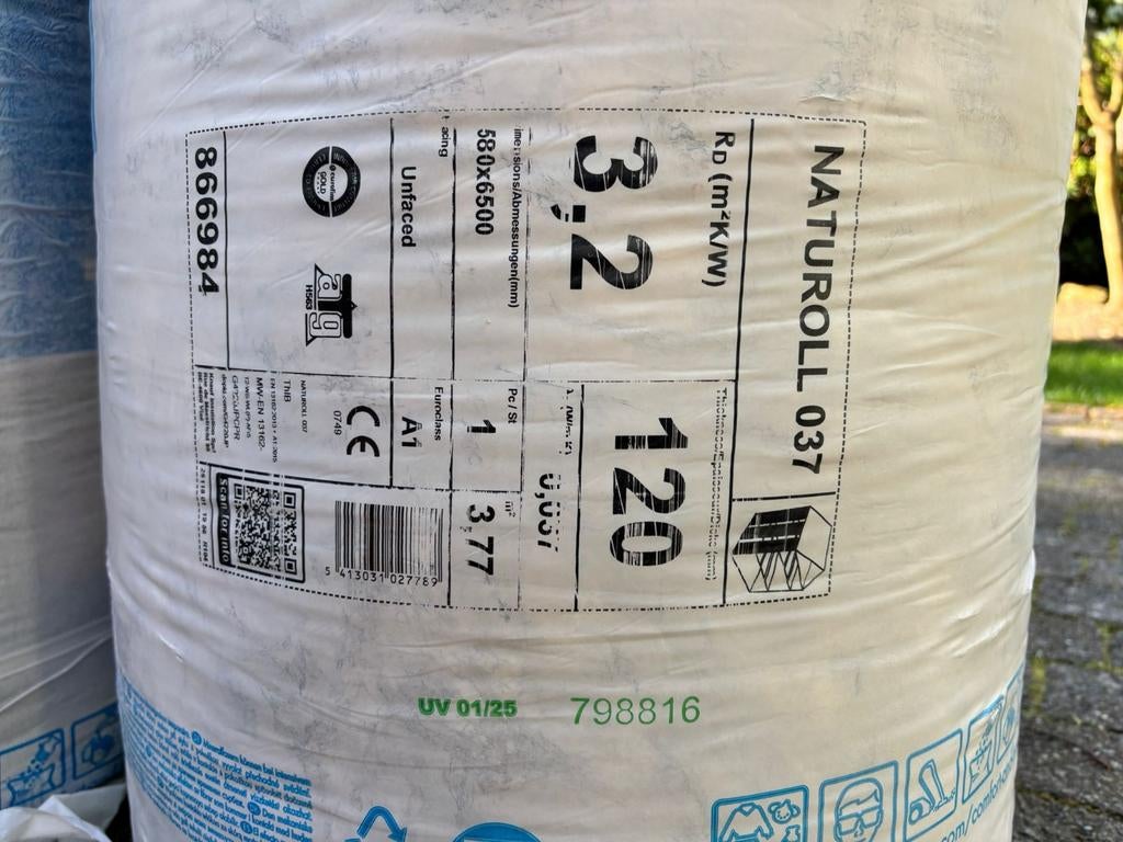 Knauf Naturoll 037 isolatie, Ophalen