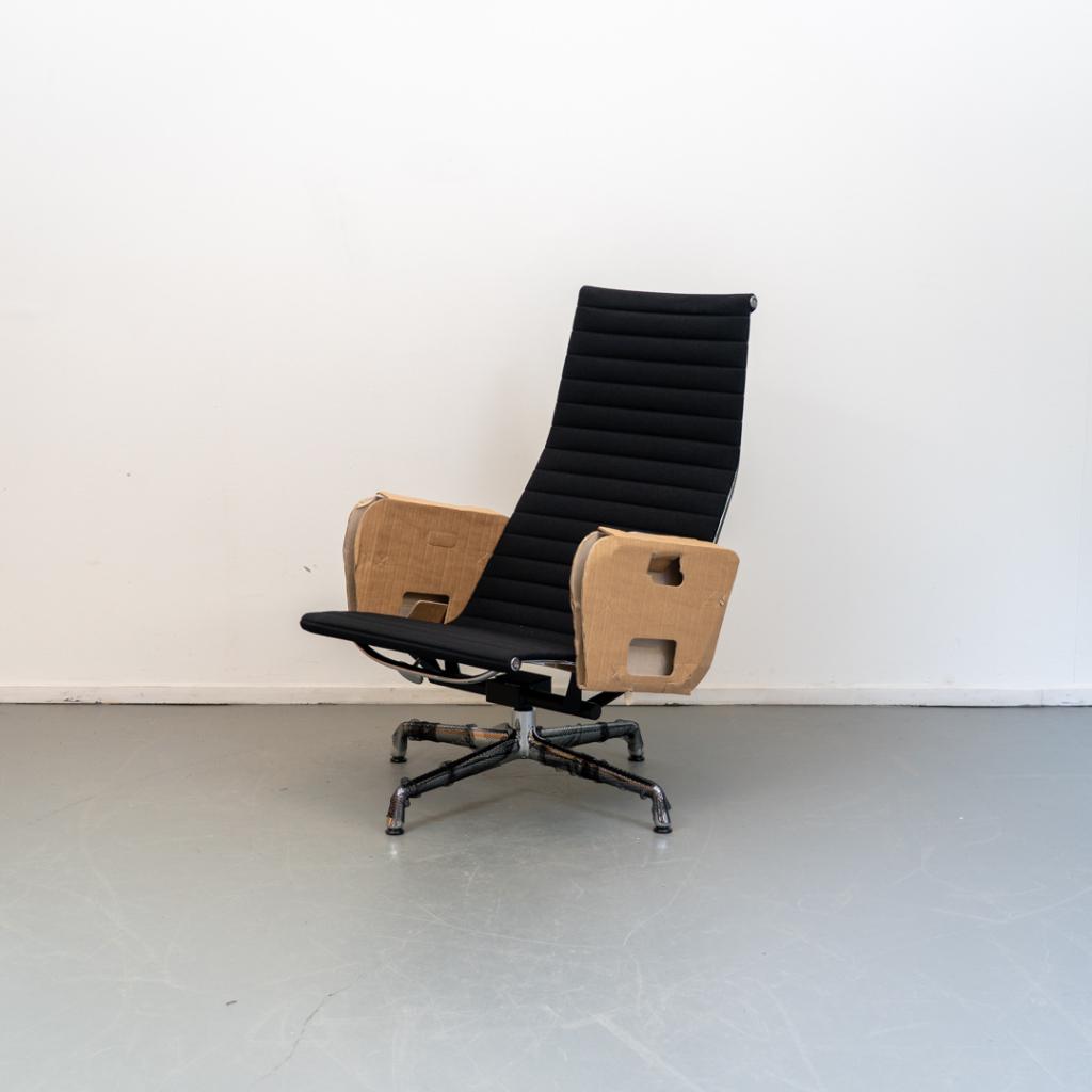 1x Vitra Eames EA 124 lounge chair Hopsak - Chroom, Huis en Inrichting, Fauteuils, Niet ingevuld, Niet ingevuld, Nieuw, 75 tot 100 cm