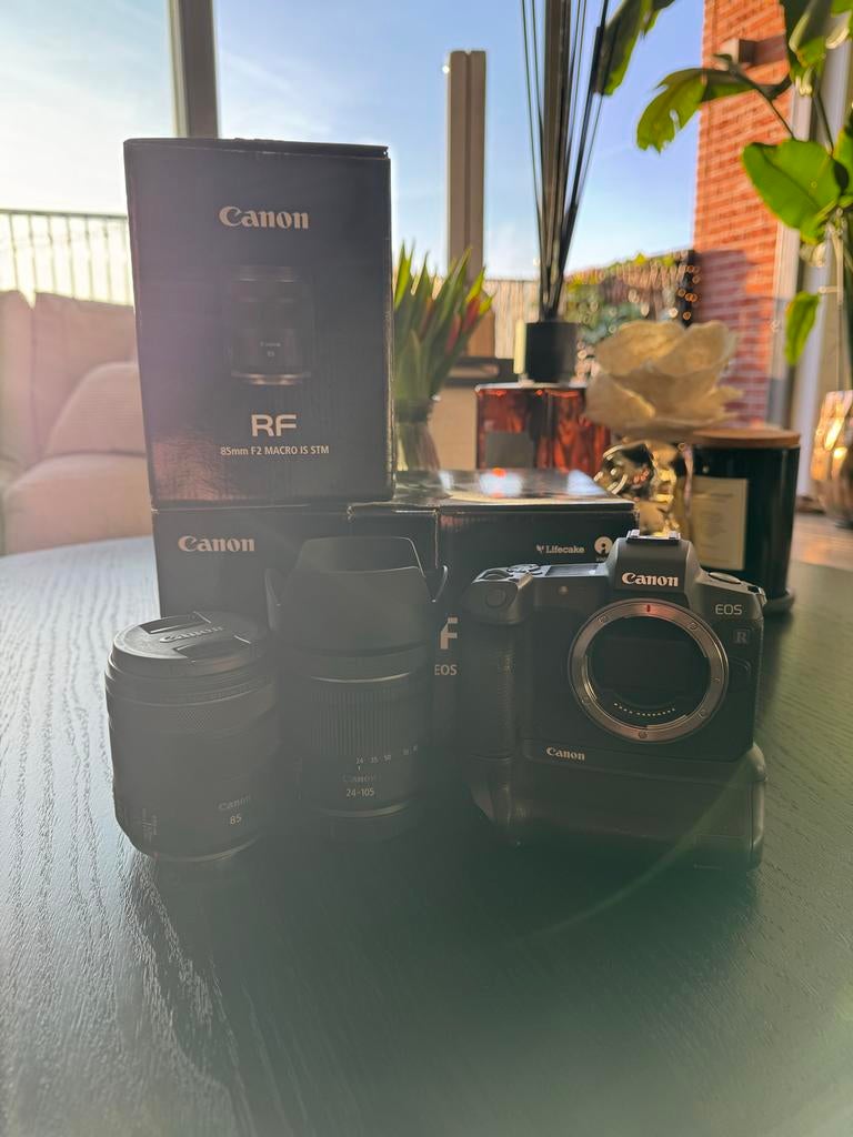 Canon EOS R met lenzen en accessoires, Ophalen, Gebruikt, Spiegelreflex, Canon
