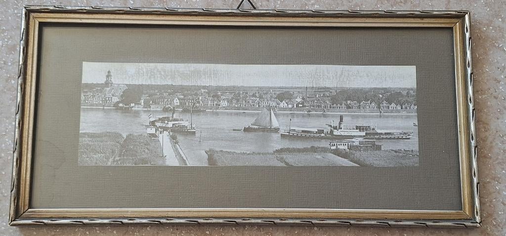 ingelijste foto Lekboot Nieuw lekkerland, Gebruikt, Foto, Ophalen of Verzenden, Voor 1940