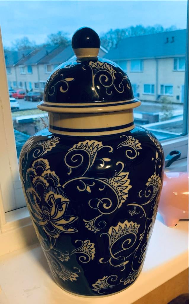 Delfts blauwe vaas van Intratuin, Ophalen of Verzenden