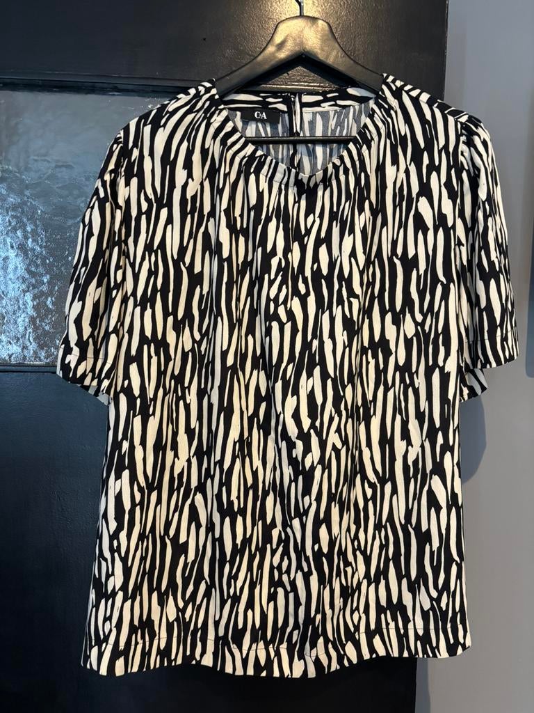 C&A blouse maat 42/44, Kleding | Dames, Blouses en Tunieken, Ophalen of Verzenden, Zo goed als nieuw, Maat 42/44 (L), Zwart
