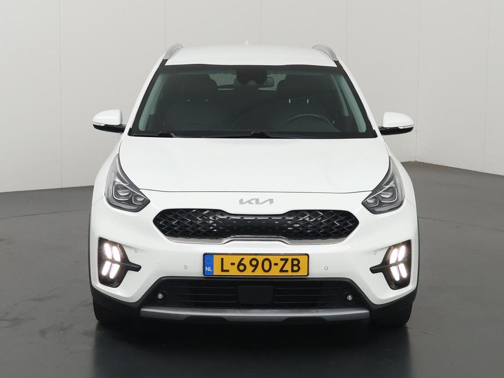 Kia Niro 1.6 GDi Hybrid DynamicPlusLine | Trekhaak | Lederen, Auto's, Kia, Gebruikt, Euro 6, 2 kWh, Wit